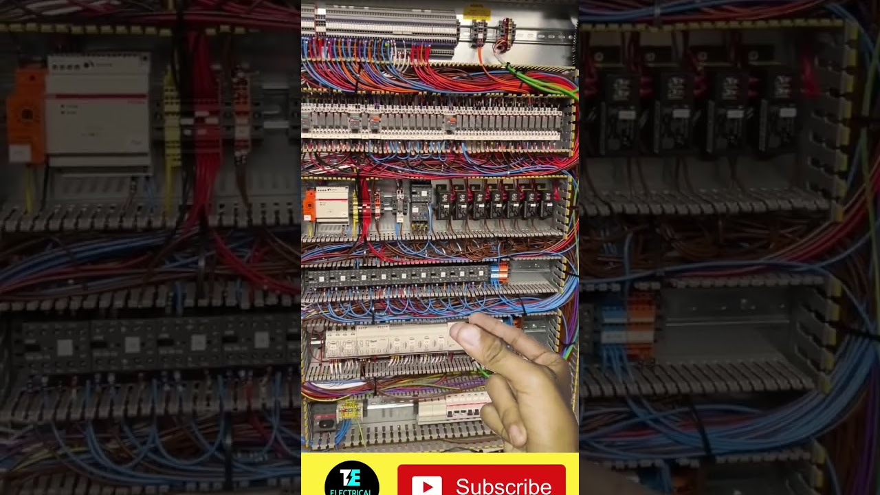 Control panel wire connection | #panel #electrical #wiring #plc