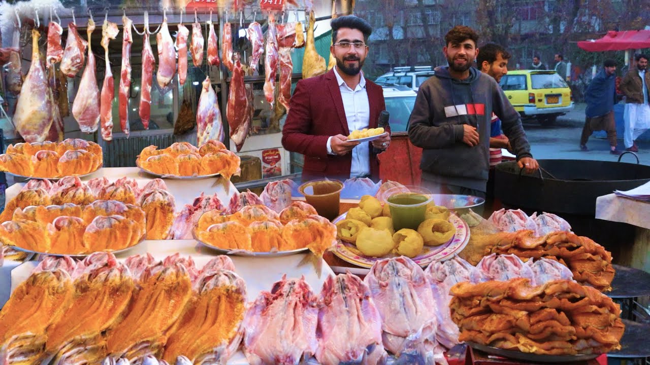 گزارش منصور‍‍، مکرویان سوم کابل، غذاهای افغانی، کباب ماهی، قصابی/mansor report, makroyan kabul