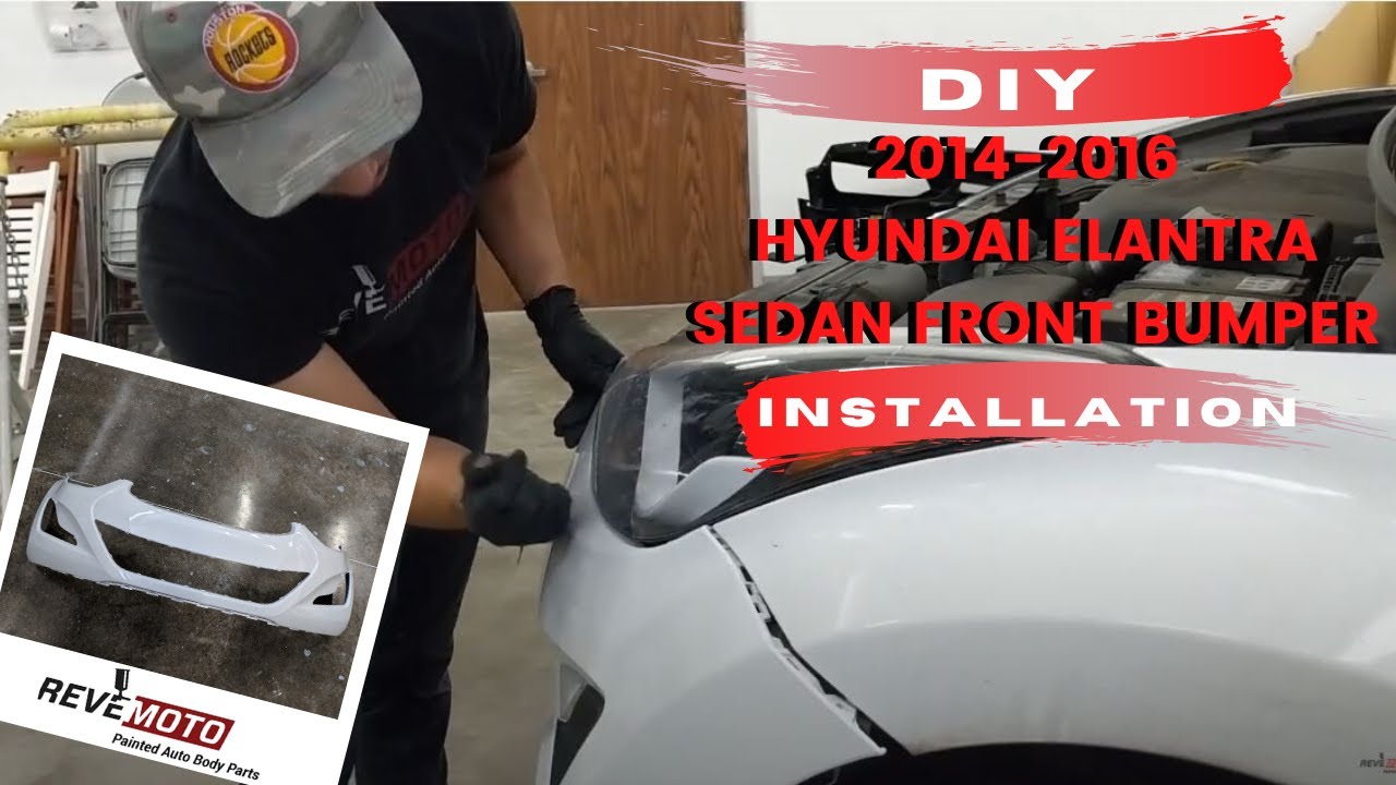 How to Install a 2014-2017 Hyundai Elantra front bumper cover, 3 of 3