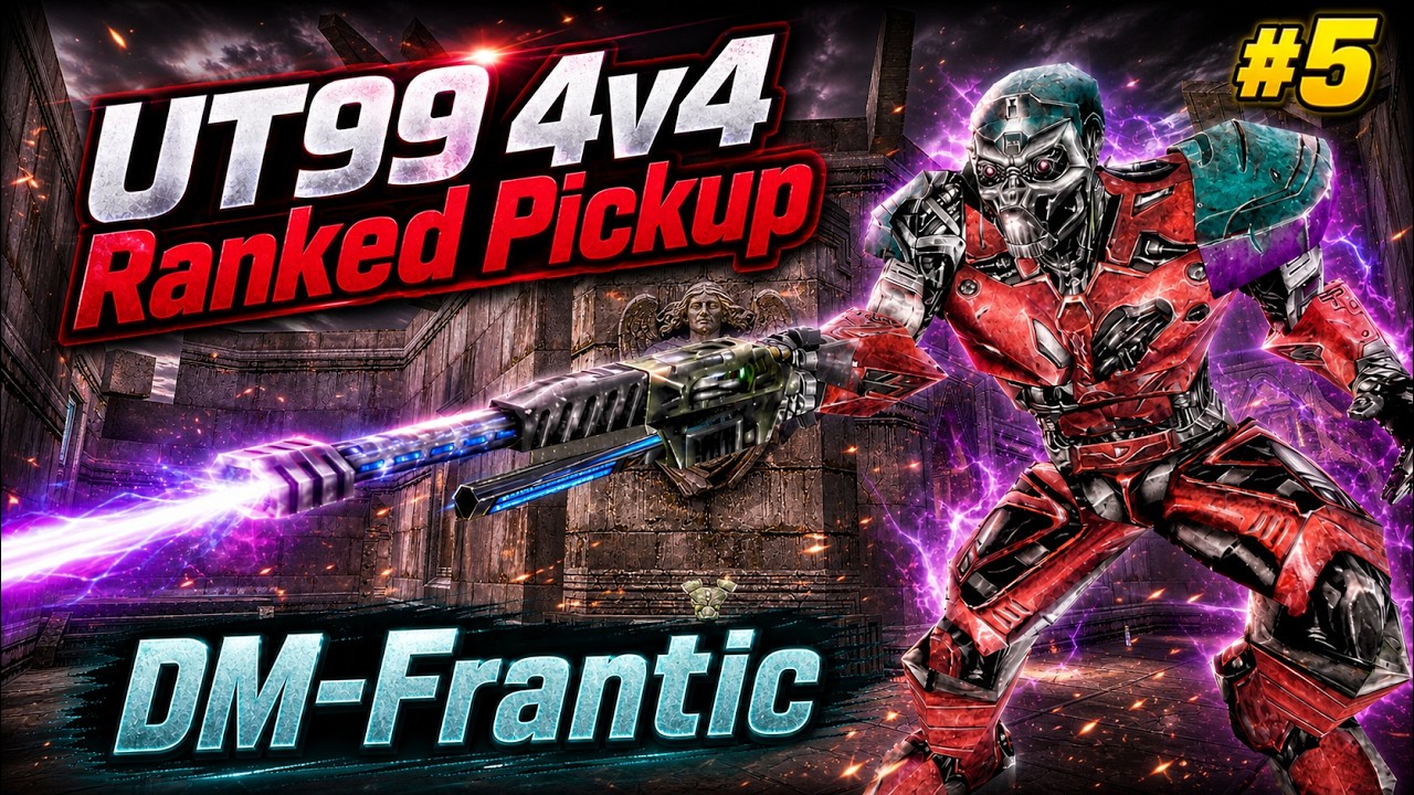 UT99 | 4v4 Ranked Pickup | DM-Frantic-Cup | POV: znatch | 25/12/29 | #5