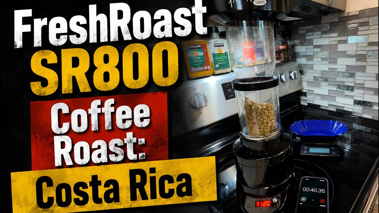 FreshRoast SR800 Coffee Roast From Start to Finish: Costa Rican Washed 