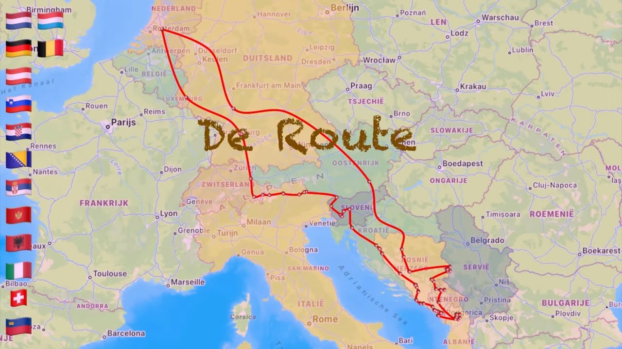 Roadtrip Balkan 2024  De route.