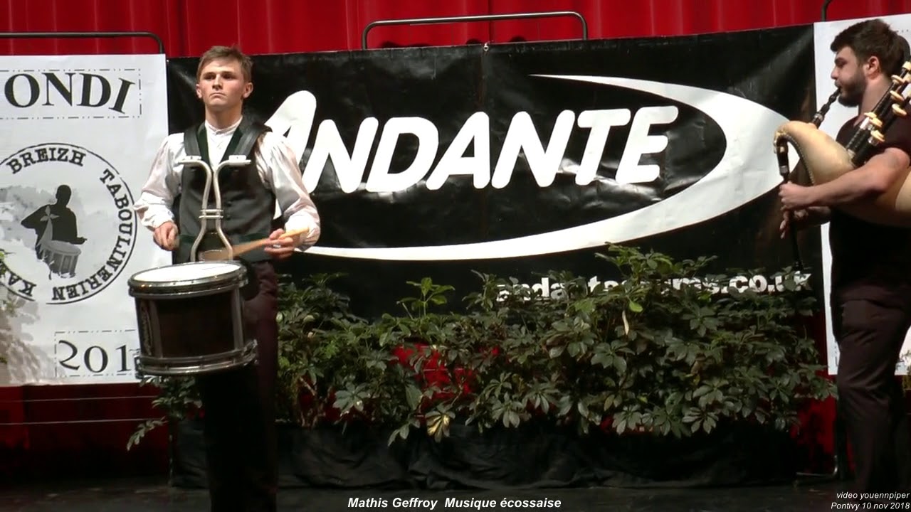 2018  Mathis GEFFROY  Caisse claire Partie écossaise Pontivy 10 nov
