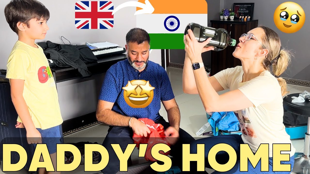 My Indian Husband IS BACK With AMAZING Presents From UK 🇬🇧
