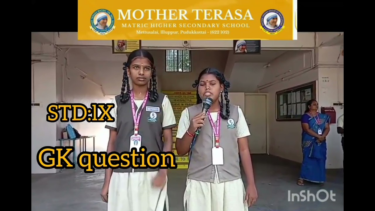 GK Time of IX std Girls # Mother Terasa Kalvi