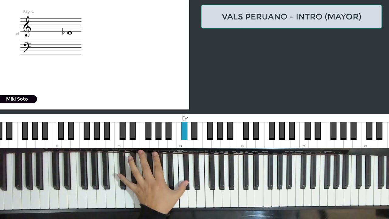 Introducción de Vals Peruano (TONALIDAD MAYOR)
