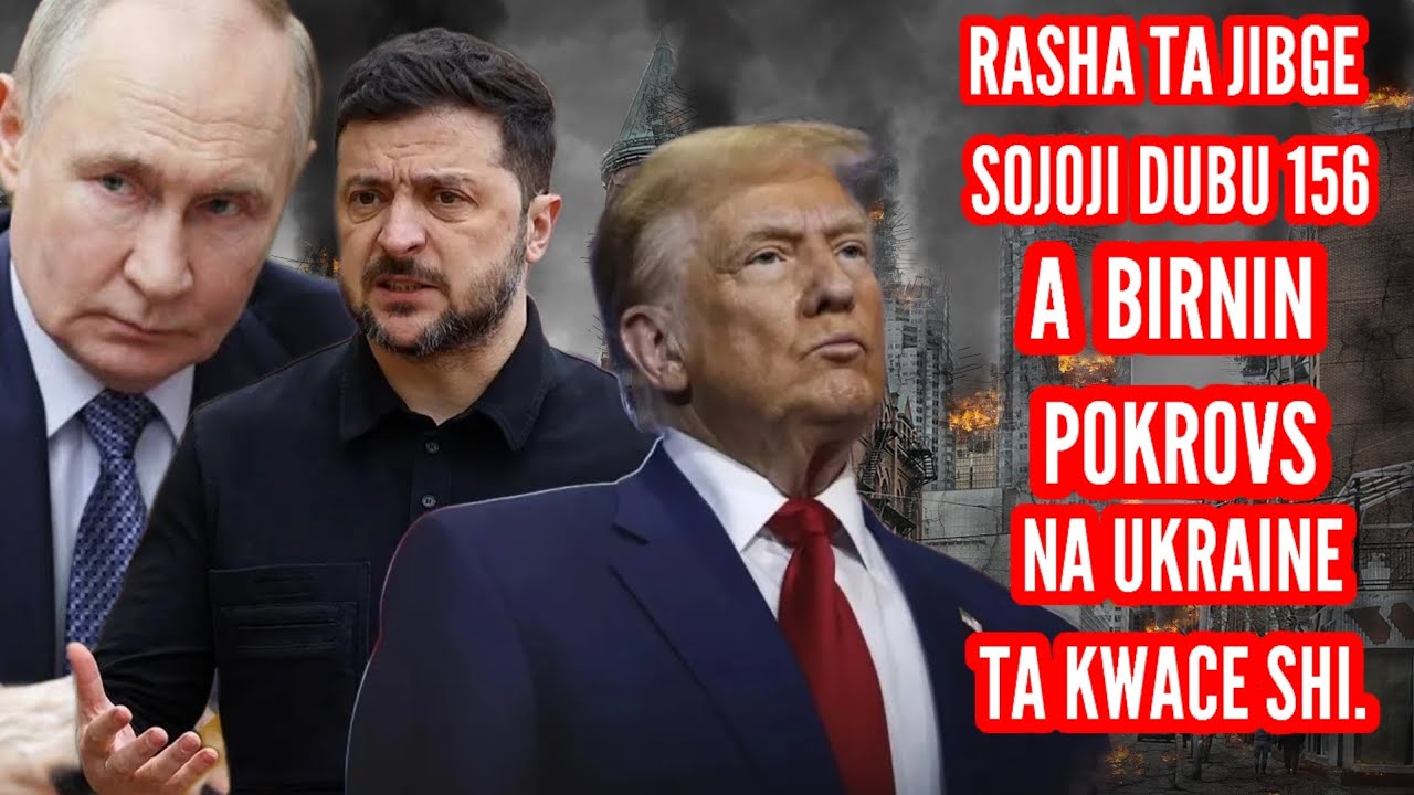 Musayar ruwan wutar jirage marasa matuka tsakanin rasha da ukraine, Trump ya matsa ayi zabe.  