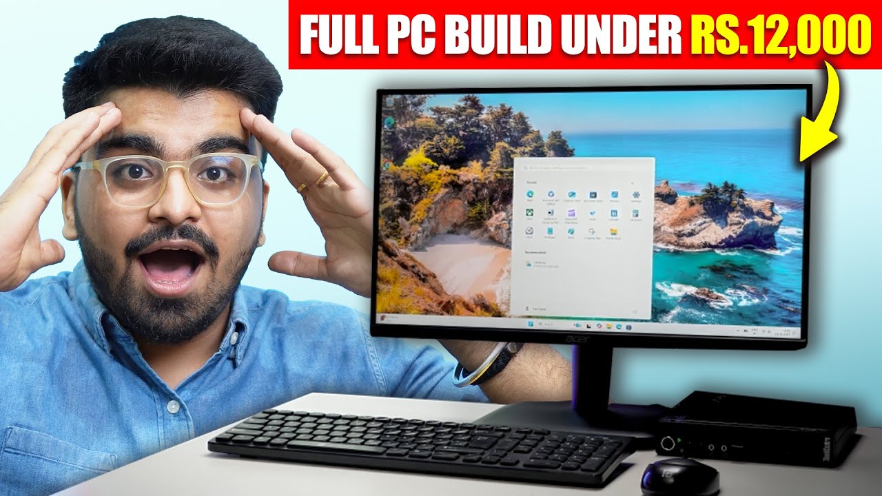 Full PC Setup Under 12,000 Rs! 6,000/- Rs Mini PC From Amazon! Lenovo ThinkCentre Mini PC i5 8GB SSD