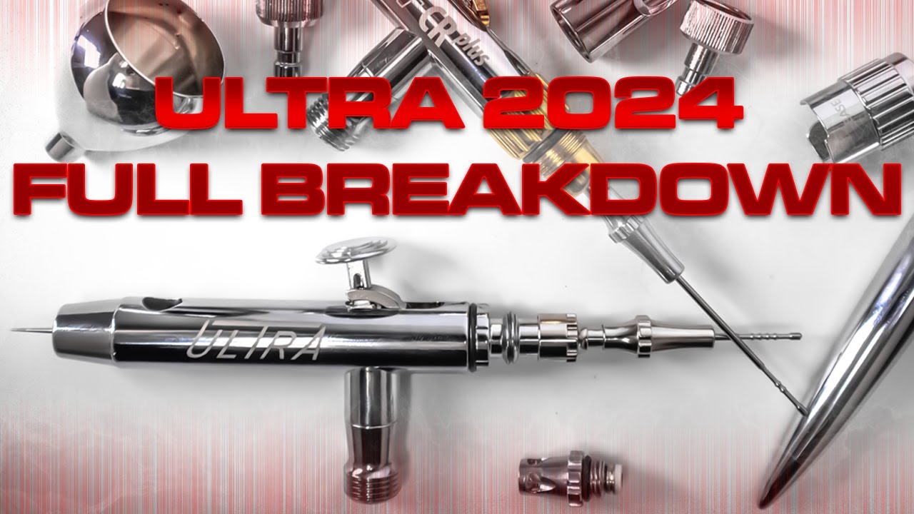 Harder & Steenbeck Ultra 2024 airbrush full breakdown for cleaning/maintenance and re-assembly.