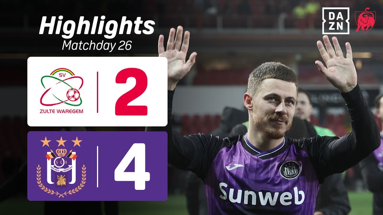 Thorgan Hazard zorgt eigenhandig voor de overwinning! 🎩🟣 | Zulte Waregem - RSC Anderlecht