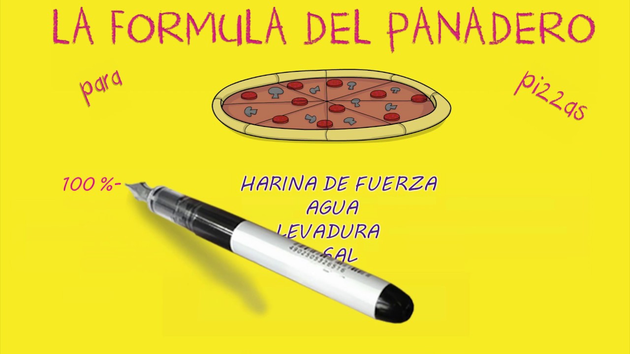 FORMULA DEL PANADERO PARA PIZZAS