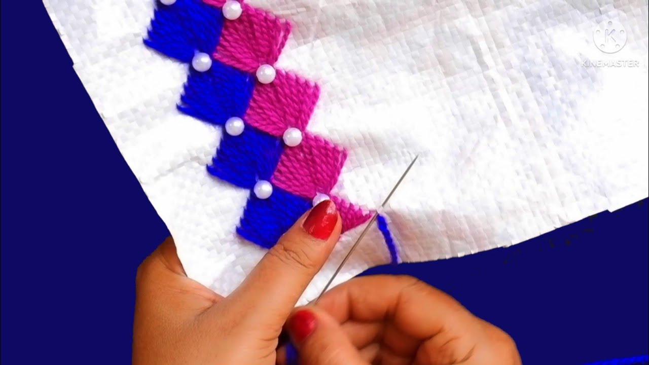 BEAUTIFUL AND VERY EASY PLASTIC SACK DESIGN IDEA FOR BEGINNERS 👍👍