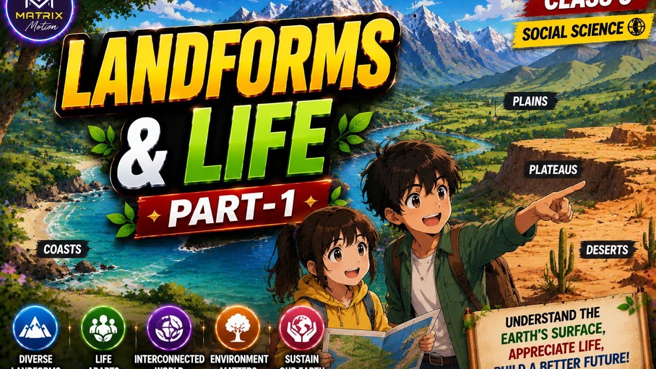 Landforms & Life - Class 6 | SST | Chapter 3 | Easy Animation + Fun Explanation!