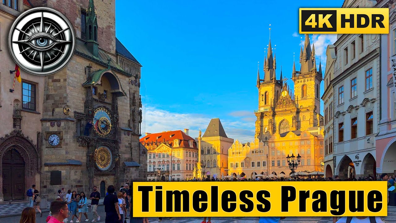 Timeless Prague | Summer Evening Walking Tour in 4K HDR