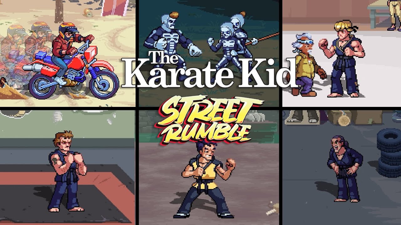 The Karate Kid: Street Rumble - All Bosses All Cutscenes