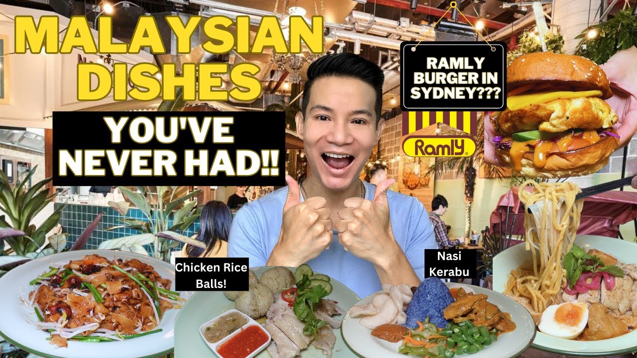 BEST Singapore AND Malaysian EATS in SYDNEY! (according to a MALAYSIAN)| NASI KERABU & RAMLY BURGER!