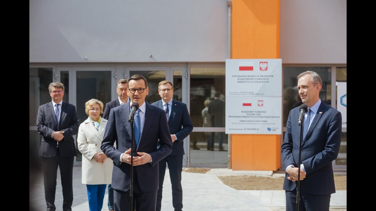 Mateusz Morawiecki - rozbudowa Przedszkola nr 4 w Gostyninie