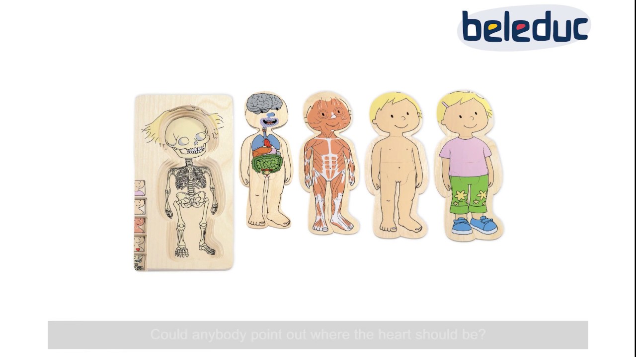 Beleduc Multilayer Puzzles - Your Bodies - Little Girl