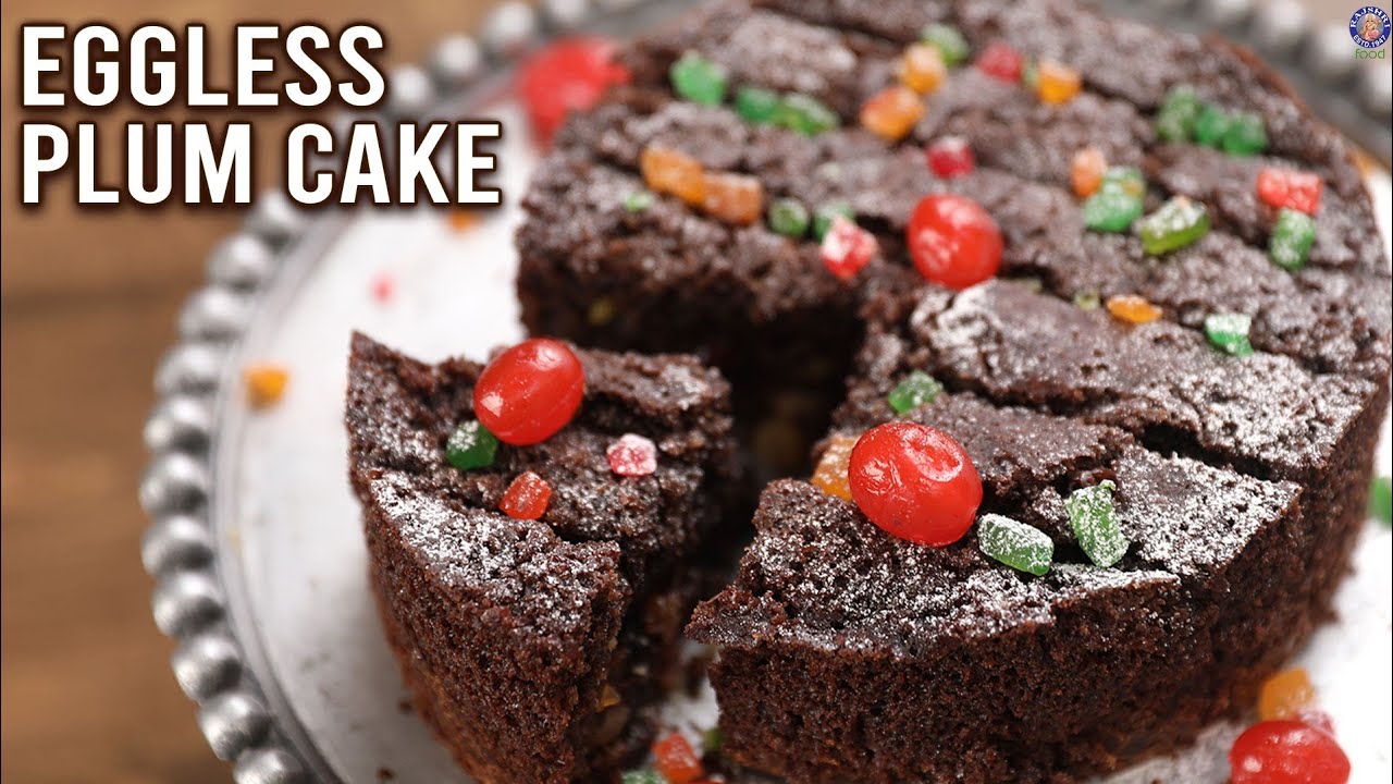 How To Make Plum Cake | Eggless Christmas Cake Recipe | No Oven Cake | Quick & Easy Cake | Ruchi