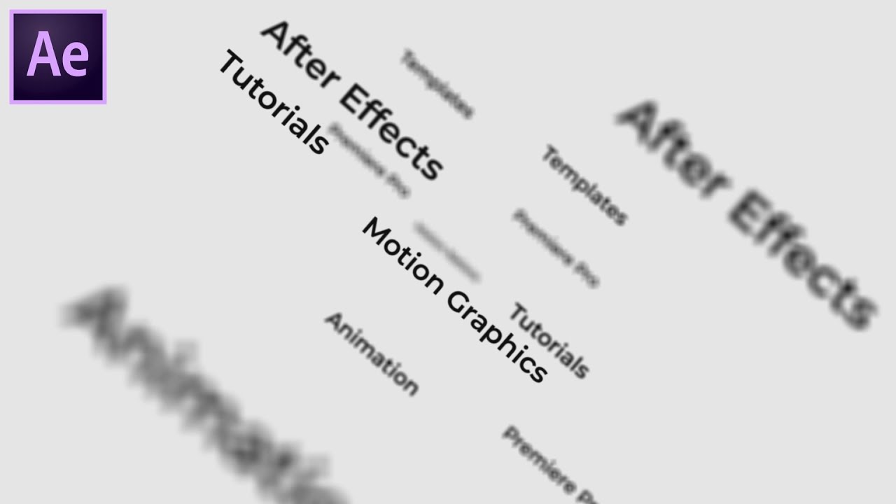 Анимация пролёта камеры через текст в After Effects — Учебное пособие по After Effects | Появлени...