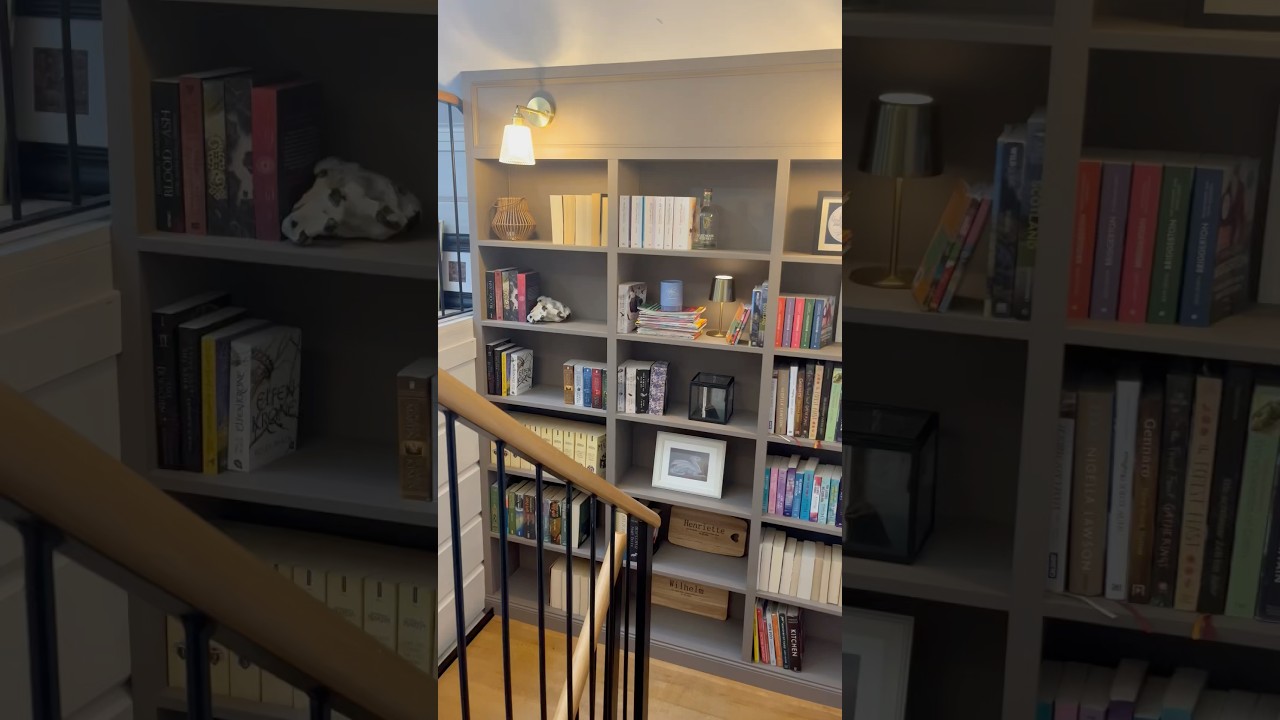 B&uuml;cherregal im Treppenhaus. #diyfurniture #diycrafts #diy #woodworking