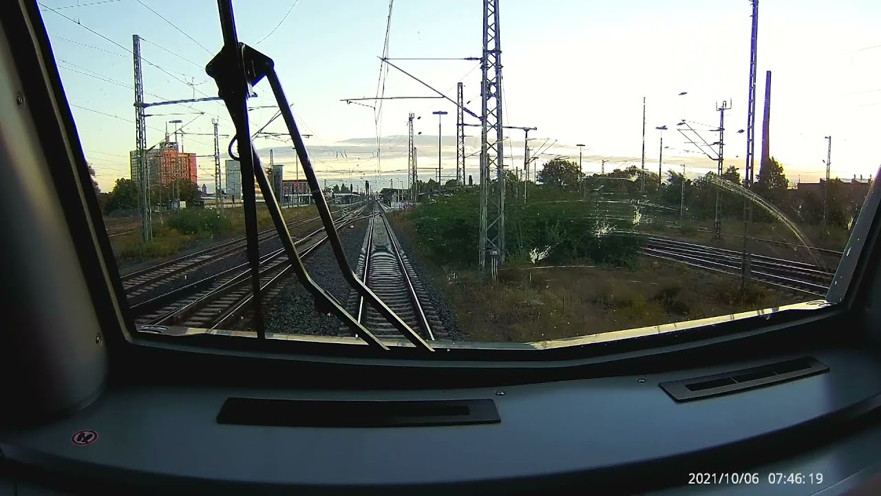 Einfahrt Hbf Braunschweig auf Zugdeckungssignal