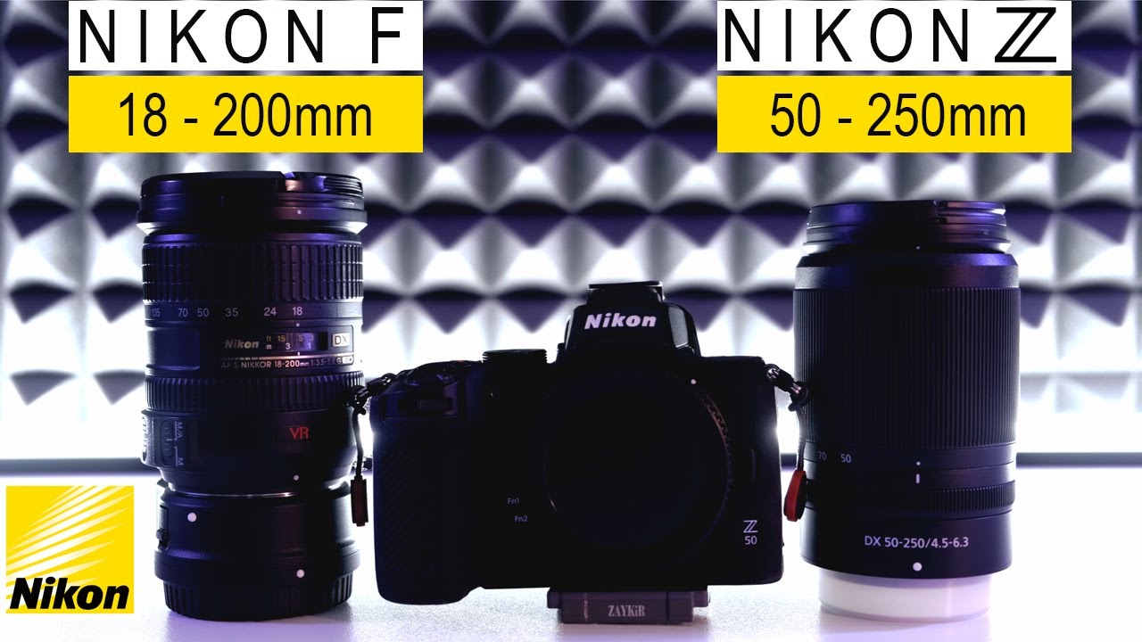Nikon Z DX 50-250mm  Vs  Nikon F  DX 18 - 200mm | Nikon Z50