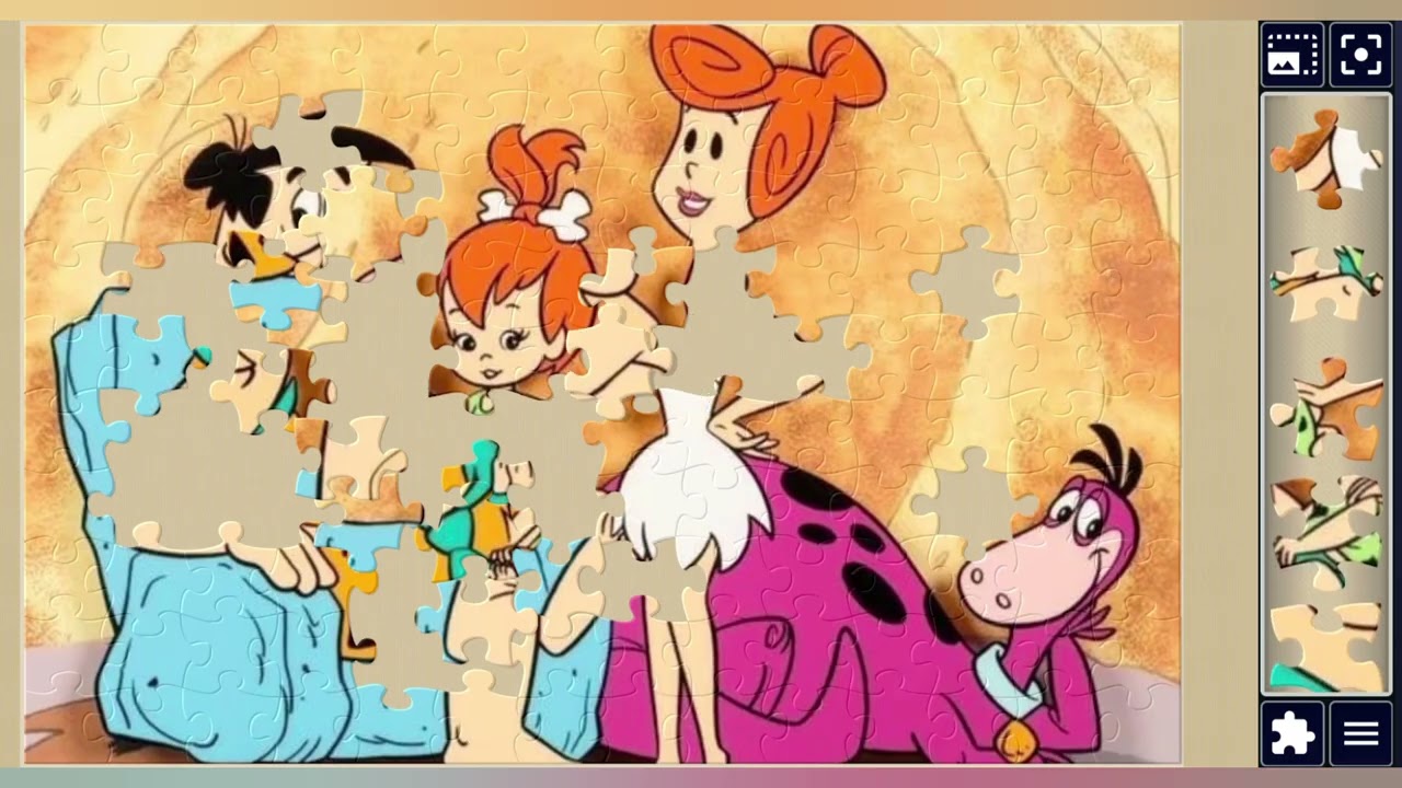 Flintstones Family portrait👨‍👩‍👦‍👦🦖🌈✨️🪄//jigsaw puzzles🧩//jigsaw puzzles journey🧩🧩//puzzlesArt🧩🧩//