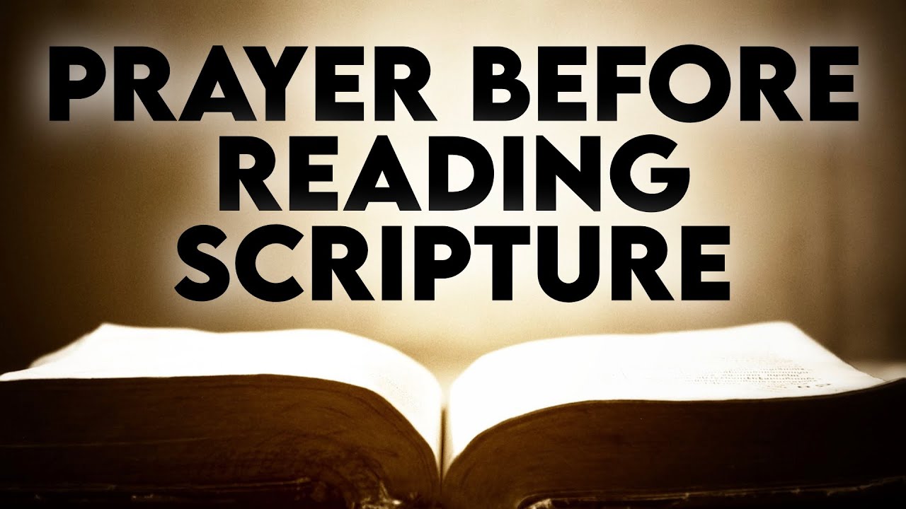 Catholic Prayer Before Reading Scripture