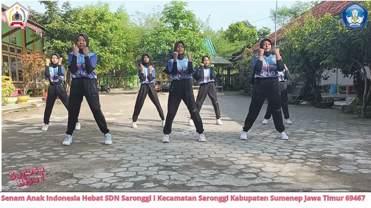 Lomba Senam Anak Indonesia Hebat 2025_SDN SARONGGI I_JAWA TIMUR