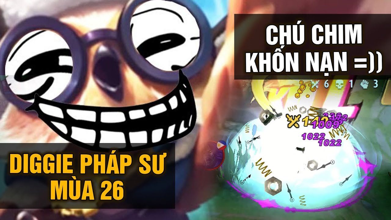 MLBB | DIGGIE: CHÚ CHIM KHỐN NẠN =)) | Tốp Mỡ