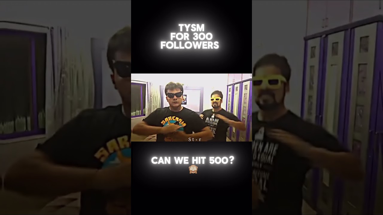 TYSM FOR 300 SUBSCRIBERS