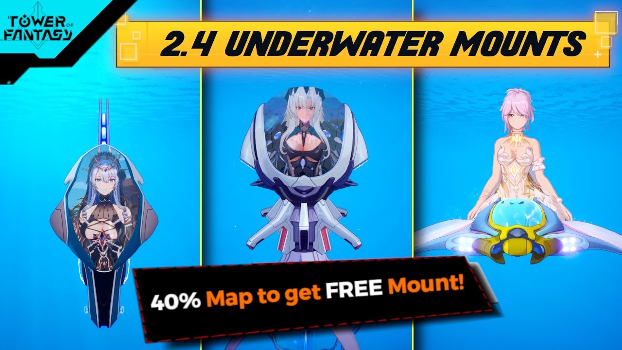Your Best Friend 2.4 Underwater Mounts - Tower of Fantasy