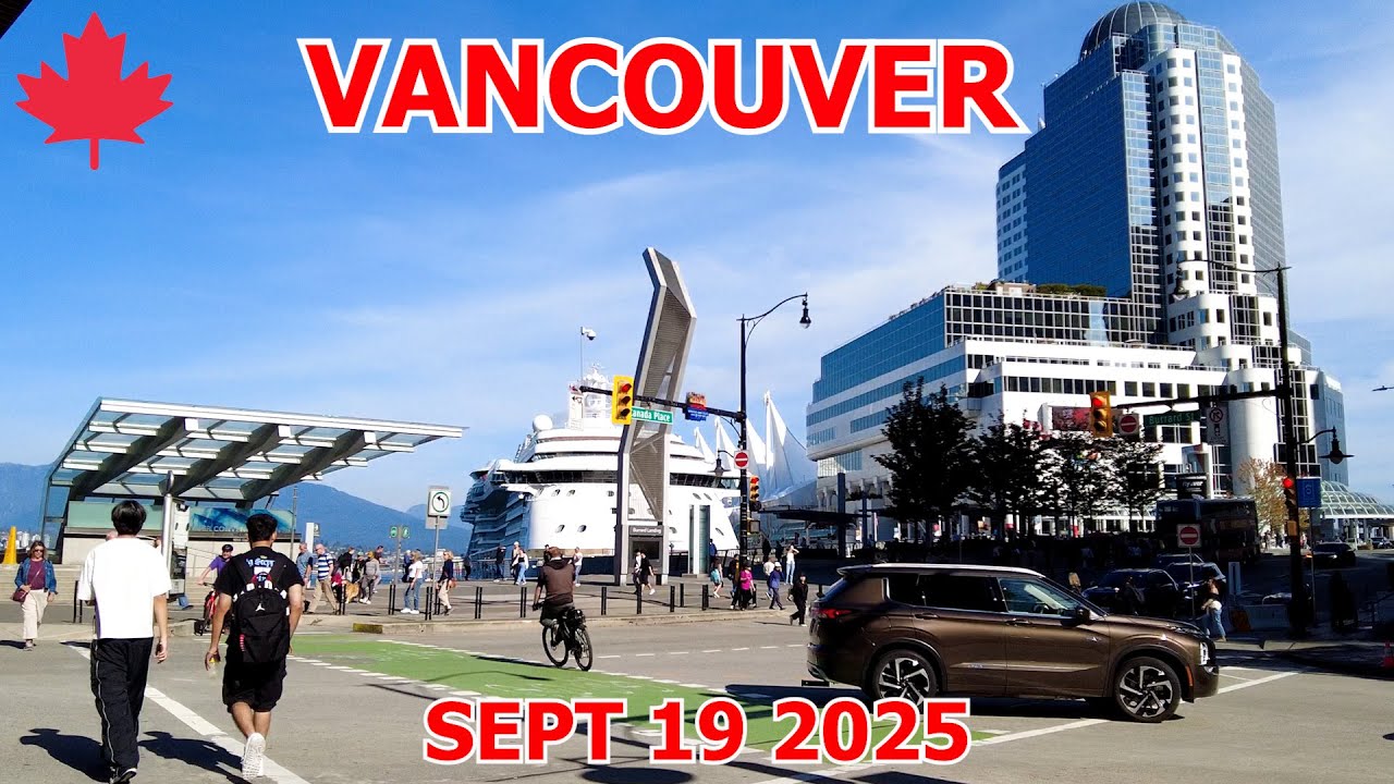 Life in Vancouver Canada 4K on September 19 2025 - Vancouver Downtown Walking Tour