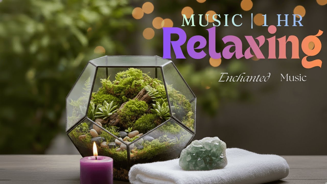 Relaxing Terrarium Garden Spa Music | 1 Hr Peaceful Piano and Flute for Better Sleep