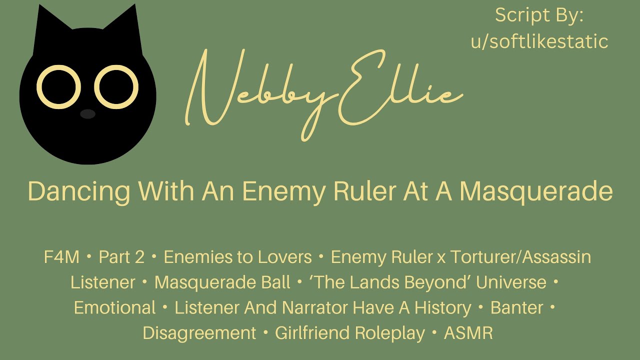 [F4M] Pt.2 Dancing With An Enemy Ruler At A Masquerade [Enemies to Lovers][Girlfriend Roleplay] ASMR