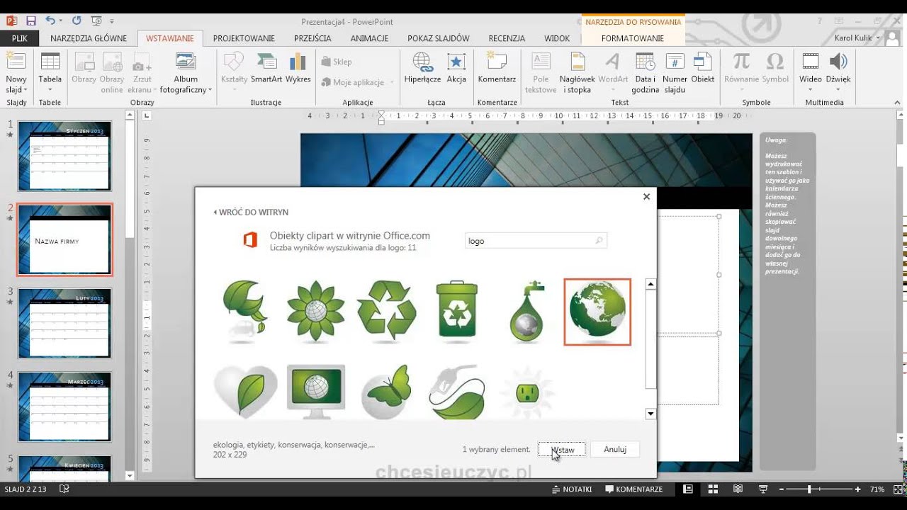 Kurs PowerPoint - [lekcja #2.9] - Praca z szablonami