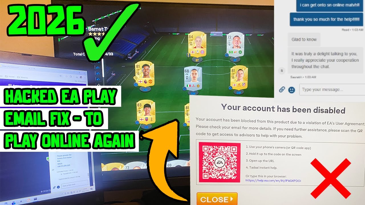Исправление взломанного аккаунта EA Play 2026! - наконец-то я снова могу играть в FC 26 онлайн (и...