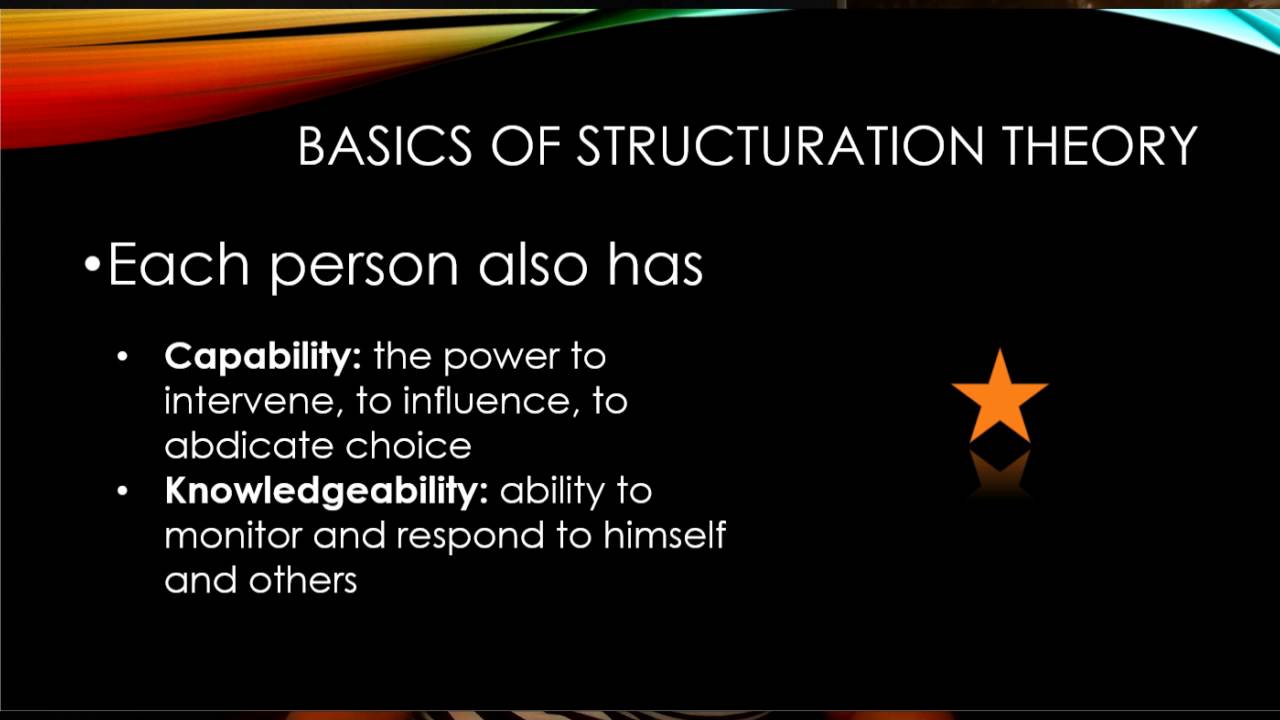 COMS 520 Structuration Theory