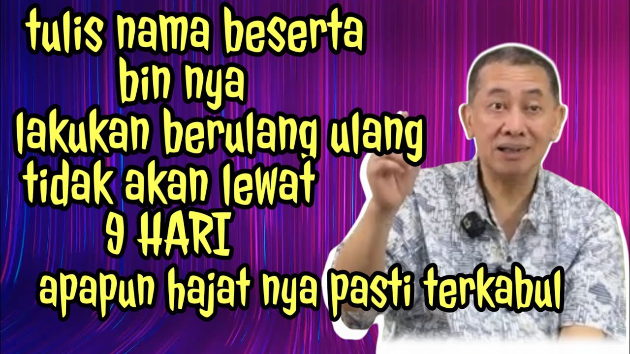 Lakukan cara ilmu ini selama 9 hari