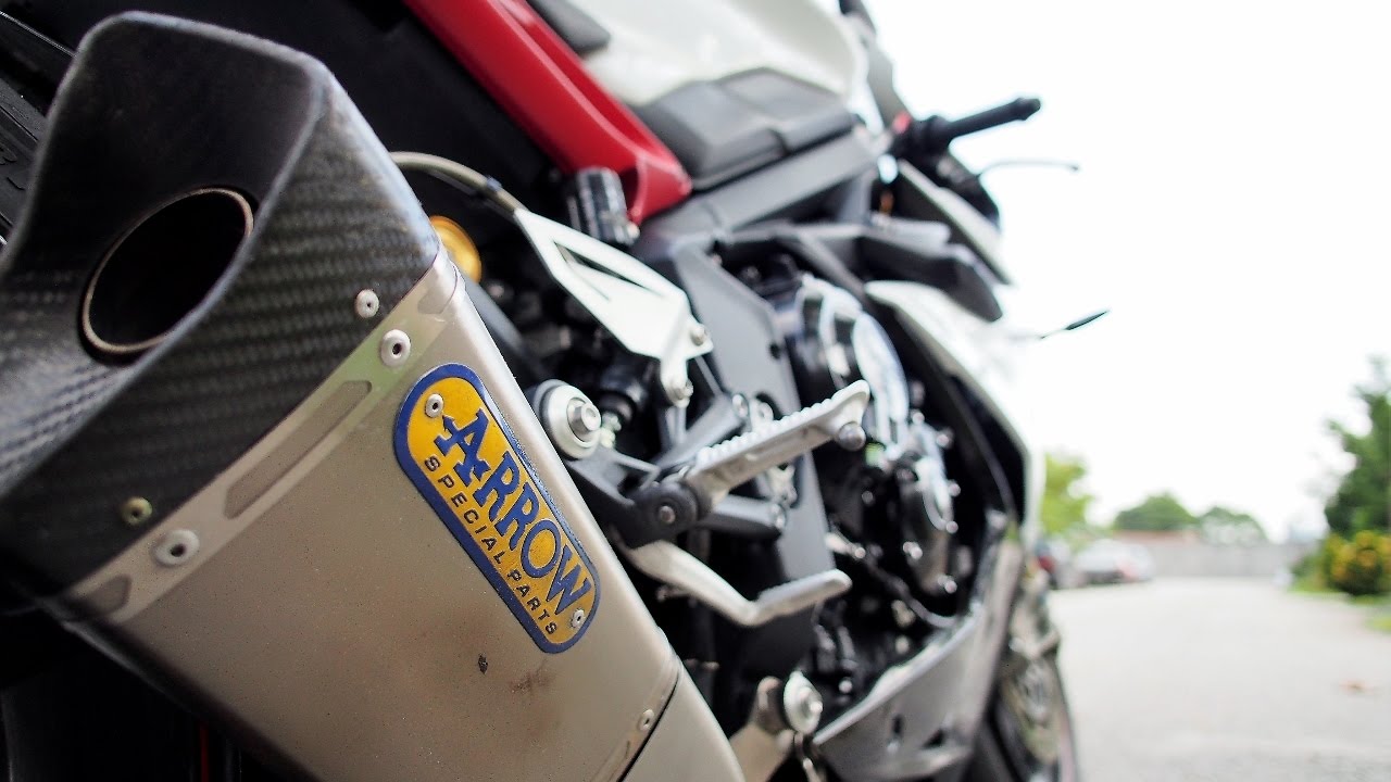 Triumph Daytona 675R with Arrow Exhaust - Full HD video & audio