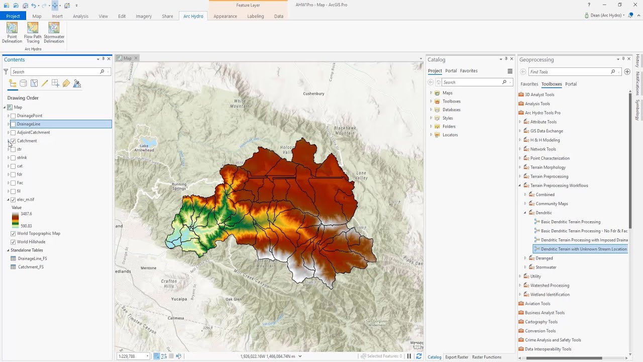Arc Hydro in ArcGIS Pro