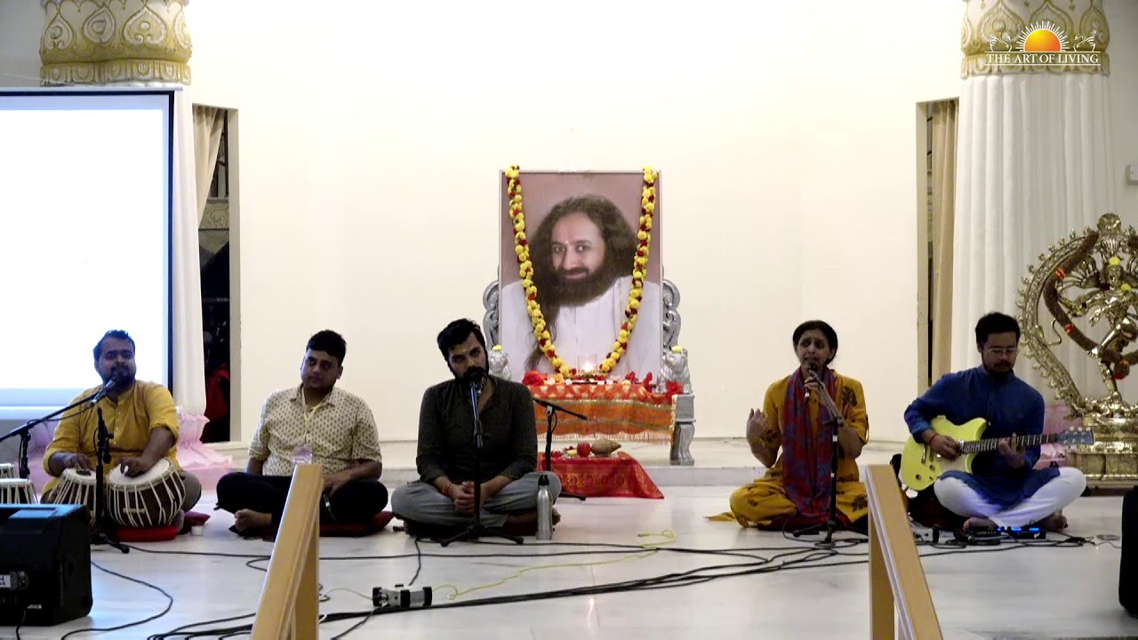 Watch LIVE: Satsang & Guru Puja at The Art of Living International Center