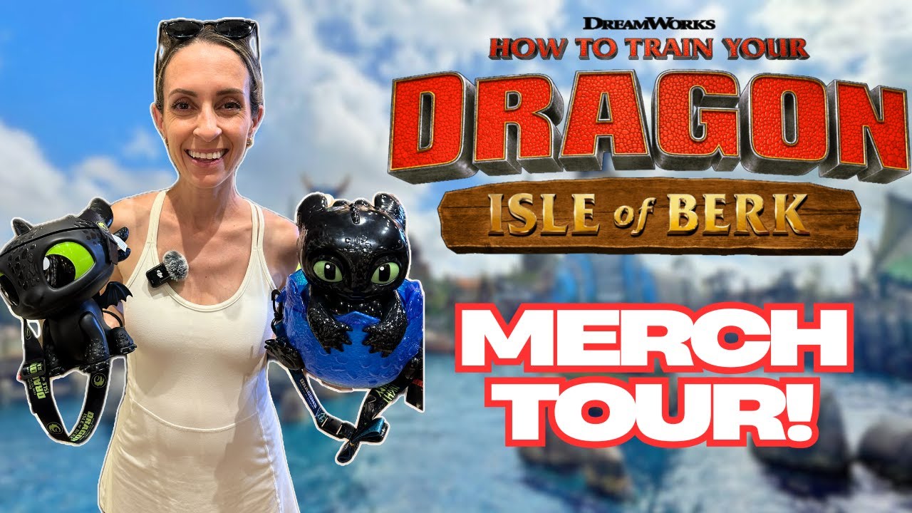 Isle of Berk at Universal Epic Universe Shopping Tour!  Merchandise, Shops, Dragons!