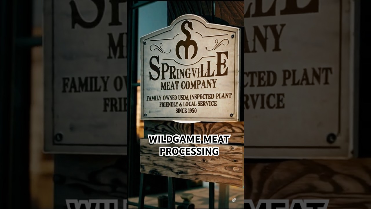 Wild Game Meat Processing | Springville Meat Company #wildgame #meatprocessing #shorts