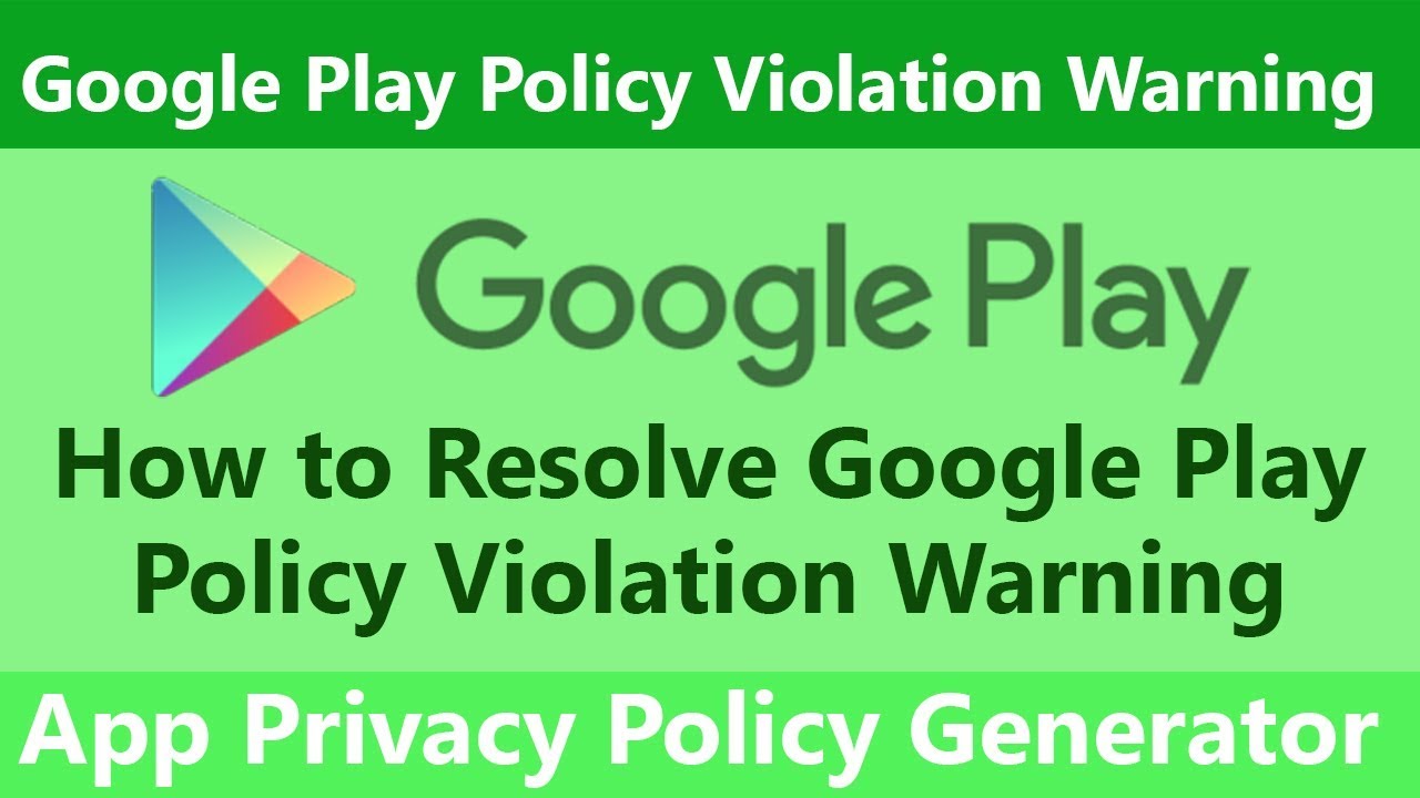 Google Play Policy Violation Warning | App Privacy Policy Generator | How to Solve IT
