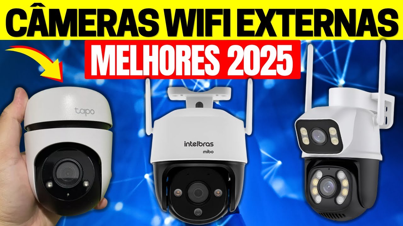 CÂMERA DE SEGURANÇA WIFI EXTERNA - MELHORES 2025 ✅ Boa e Barata, a Prova d'agua, 360 Graus, Dupla