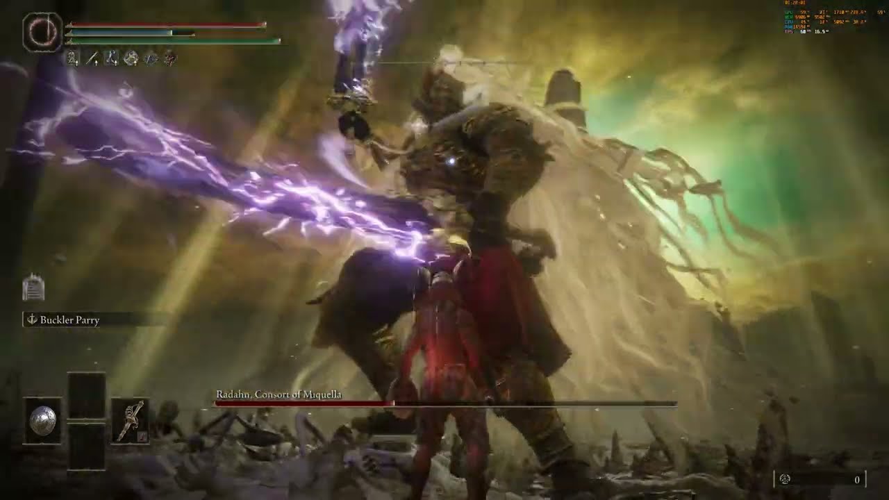 Poisoning Promised Consorr Radahn - DLC Elden Ring (No Blessing/No Damage)