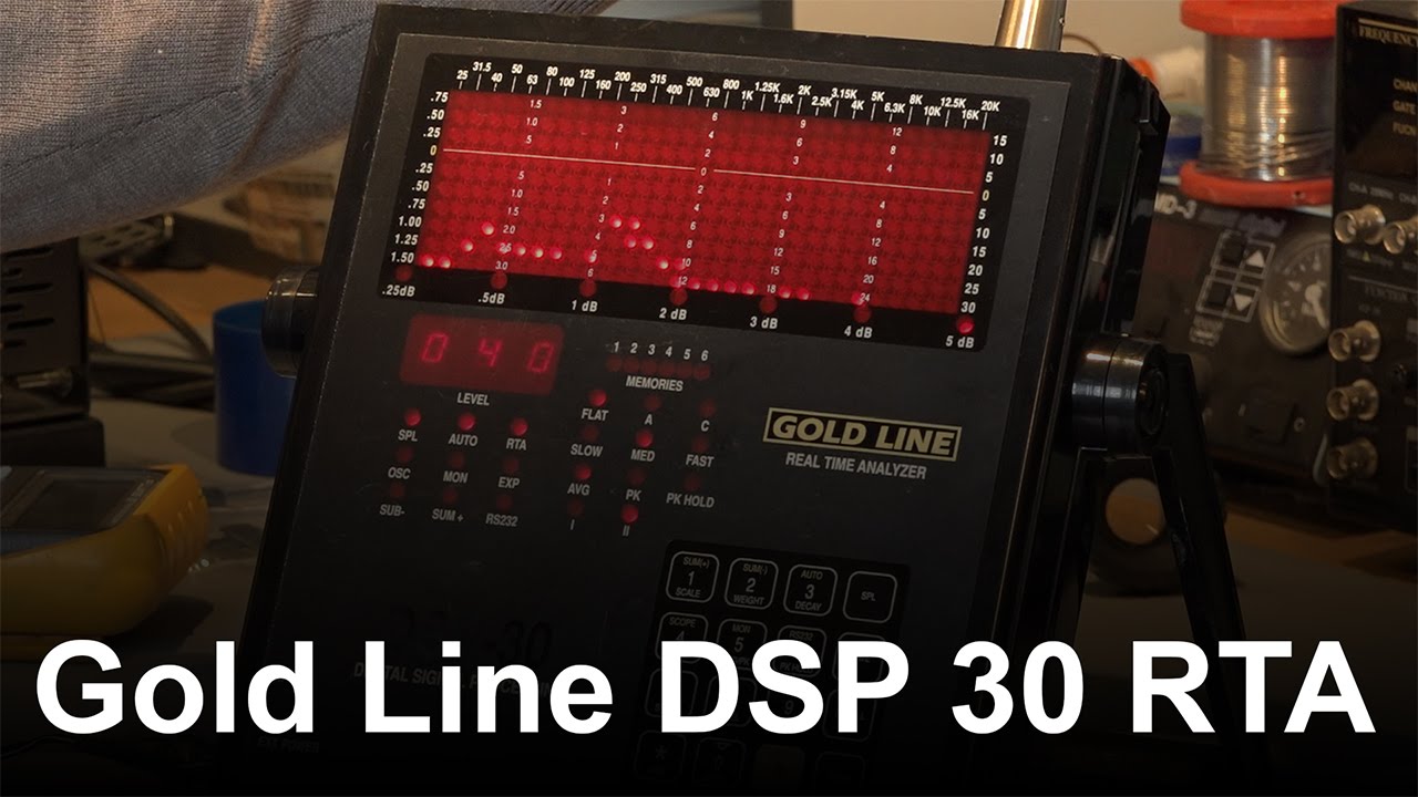 Gold Line DSP 30 RTA realtime audio analyzer. Tear down and repair