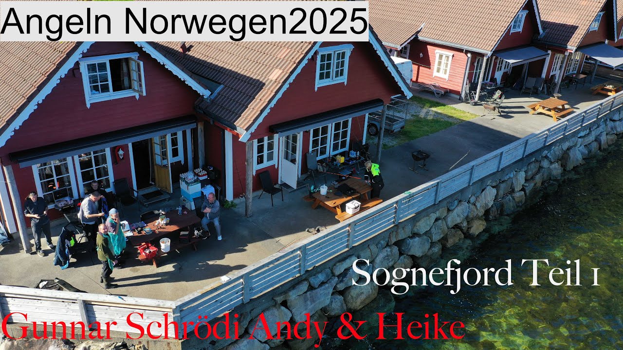 Angeln in Norwegen 2025 Sognefjord Hjartholm Feriehytter Teil1